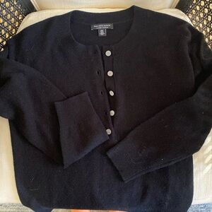 Black cashmere Henley
